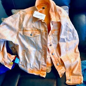 Brand new denim type material jacket